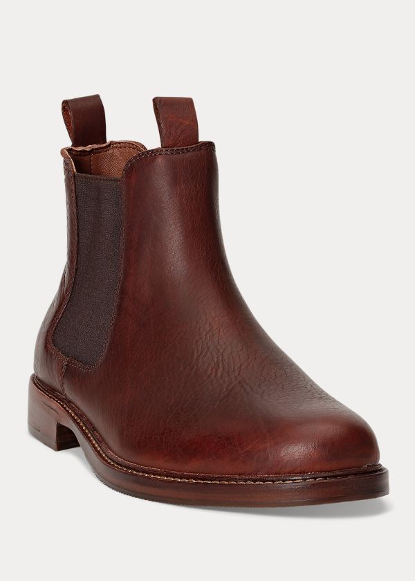 Polo Ralph Lauren Normanton Læder Chelsea Boots Herre Danmark (PHFIR6905)